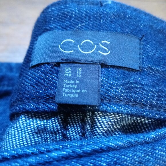 COS high rise wide leg trouser in indigo blue (sz10) - Picture 5 of 15